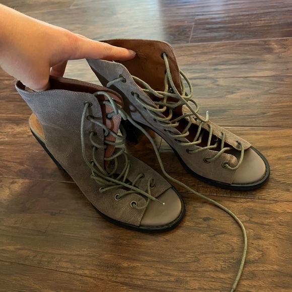 Free People x Jeffrey Campbell Lace Up Heels - Picture 3 of 3